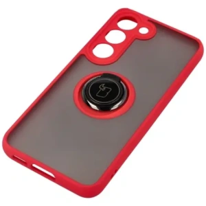 Kup Bizon Case Hybrid Ring Samsung Galaxy S23 rauchig mit einem roten Rahmen - BIZ7841 - {ean13} - Sklep Home Screen