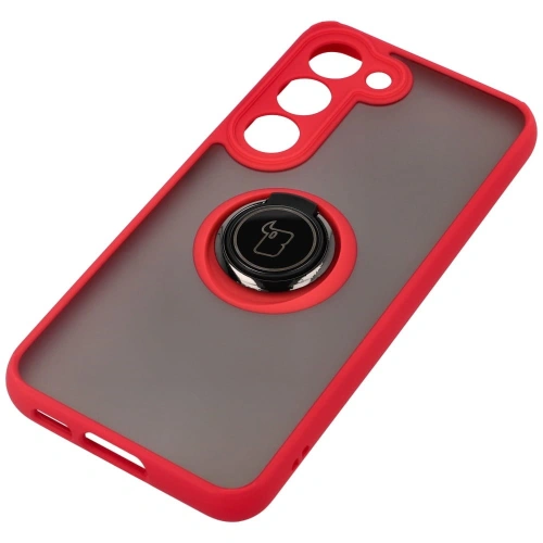 Buy Bizon Case Hybrid Ring Samsung Galaxy S23 smoky with a red frame - BIZ7841 - {ean13} - Home Screen Store Europe