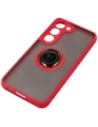 Buy Bizon Case Hybrid Ring Samsung Galaxy S23 smoky with a red frame - BIZ7841 - {ean13} - Home Screen Store Europe