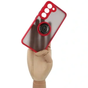 Kup Bizon Case Hybrid Ring Samsung Galaxy S23 rauchig mit einem roten Rahmen - BIZ7841 - {ean13} - Sklep Home Screen