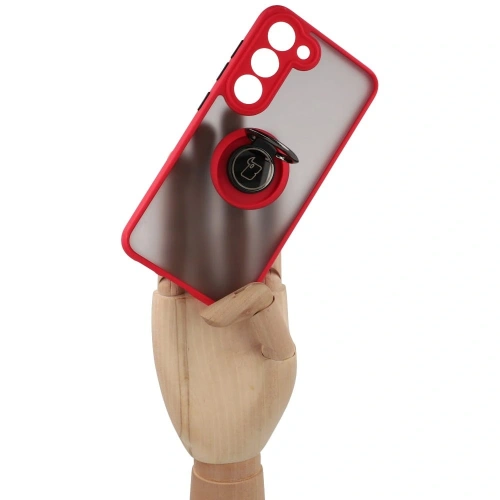 Buy Bizon Case Hybrid Ring Samsung Galaxy S23 smoky with a red frame - BIZ7841 - {ean13} - Home Screen Store Europe