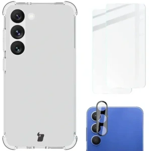 Kup Etui + 2x sklo na displej + objektiv Bizon Case Clear Pack pro Samsung Galaxy S23 průhledné - BIZ1674 - {ean13} - Sklep Home Screen