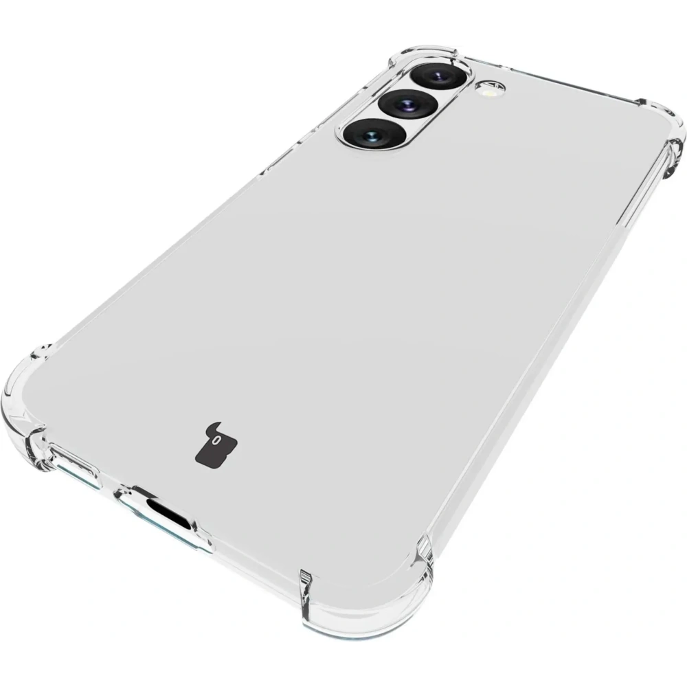 Etui + 2x szkło na ekran + obiektyw Bizon Case Clear Pack do Samsung Galaxy S23 przezroczyste