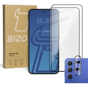 Kup BIZON Edge 2 2x Bildschirmglas + Kameraglas Samsung Galaxy S23 - BIZ1676 - {ean13} - Sklep Home Screen