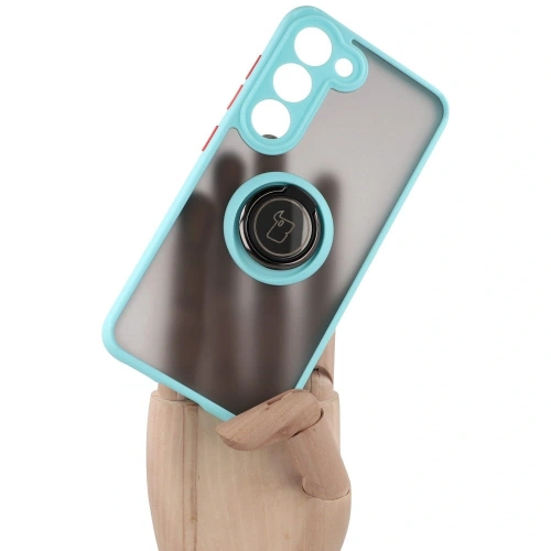 Kup Bizon Case Hybrid Ring Samsung Galaxy S23 fumuriu cu un cadru albastru deschis - BIZ7843 - {ean13} - Sklep Home Screen