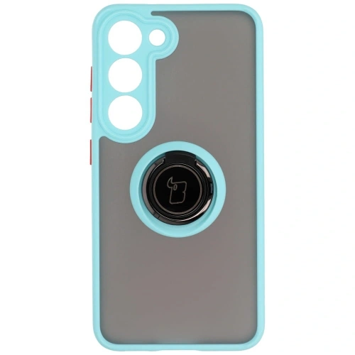 Kup Bizon Case Hybrid Ring Samsung Galaxy S23 fumuriu cu un cadru albastru deschis - BIZ7843 - {ean13} - Sklep Home Screen
