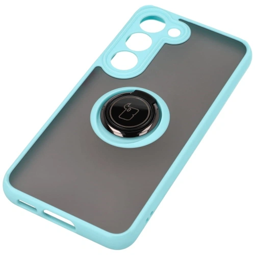 Kup Bizon Case Hybrid Ring Samsung Galaxy S23 fumuriu cu un cadru albastru deschis - BIZ7843 - {ean13} - Sklep Home Screen