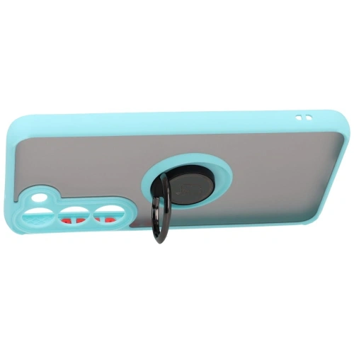 Buy Bizon Case Hybrid Ring Samsung Galaxy S23 smoky with a light blue frame - BIZ7843 - {ean13} - Home Screen Store Europe