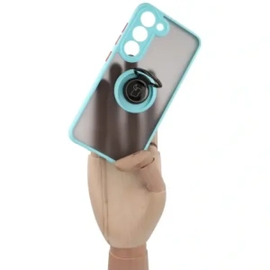 Kup Bizon Case Hybrid Ring Samsung Galaxy S23 rauchig mit einem hellblauen Rahmen - BIZ7843 - {ean13} - Sklep Home Screen