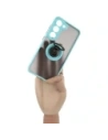 Buy Bizon Case Hybrid Ring Samsung Galaxy S23 smoky with a light blue frame - BIZ7843 - {ean13} - Home Screen Store Europe