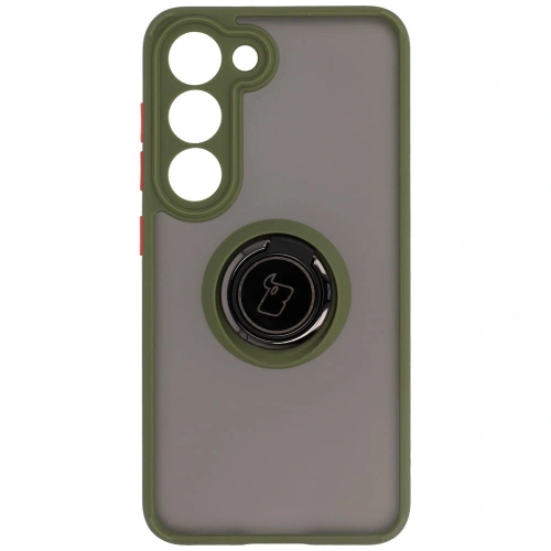Buy Bizon Case Hybrid Ring Samsung Galaxy S23 smoky with a green frame - BIZ7844 - {ean13} - Home Screen Store Europe