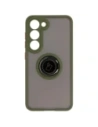 Buy Bizon Case Hybrid Ring Samsung Galaxy S23 smoky with a green frame - BIZ7844 - {ean13} - Home Screen Store Europe