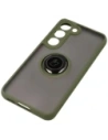 Kup Bizon Case Hybrid Ring Samsung Galaxy S23 fumuriu cu un cadru verde - BIZ7844 - {ean13} - Sklep Home Screen