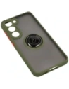 Buy Bizon Case Hybrid Ring Samsung Galaxy S23 smoky with a green frame - BIZ7844 - {ean13} - Home Screen Store Europe
