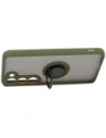 Buy Bizon Case Hybrid Ring Samsung Galaxy S23 smoky with a green frame - BIZ7844 - {ean13} - Home Screen Store Europe