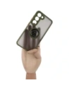Buy Bizon Case Hybrid Ring Samsung Galaxy S23 smoky with a green frame - BIZ7844 - {ean13} - Home Screen Store Europe