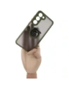 Buy Bizon Case Hybrid Ring Samsung Galaxy S23 smoky with a green frame - BIZ7844 - {ean13} - Home Screen Store Europe