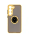 Buy Bizon Case Hybrid Ring Samsung Galaxy S23 smoky with a yellow frame - BIZ7845 - {ean13} - Home Screen Store Europe