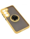Buy Bizon Case Hybrid Ring Samsung Galaxy S23 smoky with a yellow frame - BIZ7845 - {ean13} - Home Screen Store Europe