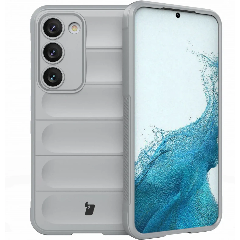 Pancerne etui Bizon Case Tur do Samsung Galaxy S23 jasnoszare