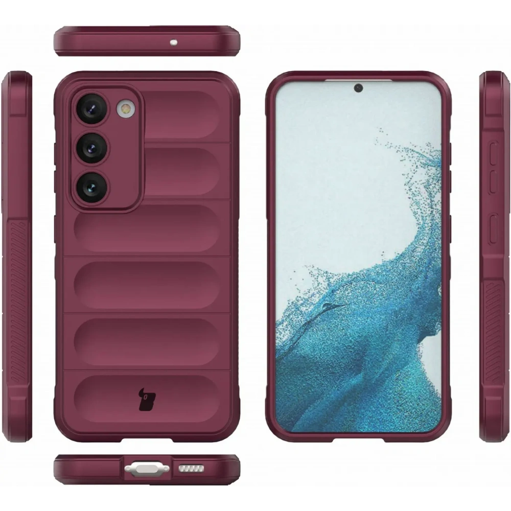 Pancerne etui Bizon Case Tur do Samsung Galaxy S23 ciemnofioletowe