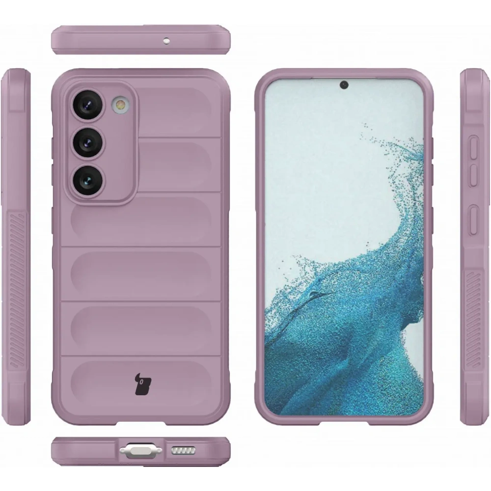 Pancerne etui Bizon Case Tur do Samsung Galaxy S23 jasnofioletowe