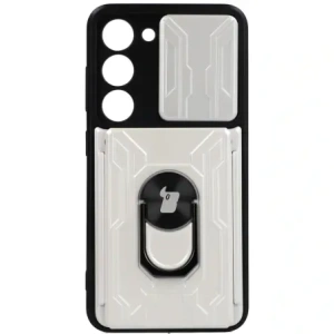Kup Bizon Case Camshield Kartenschlitz Ring Samsung Galaxy S23 weiß - BIZ7853 - {ean13} - Sklep Home Screen