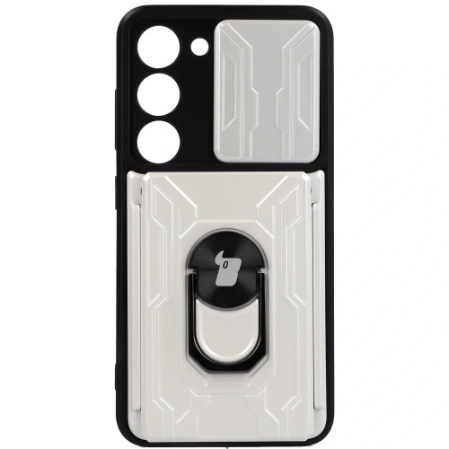 Kup Bizon Case Camshield Kartenschlitz Ring Samsung Galaxy S23 weiß - BIZ7853 - {ean13} - Sklep Home Screen