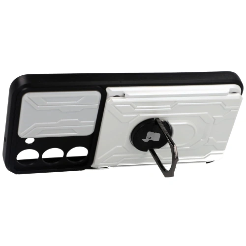 Kup Bizon Case Camshield Card Slot Ring Samsung Galaxy S23 alb - BIZ7853 - {ean13} - Sklep Home Screen