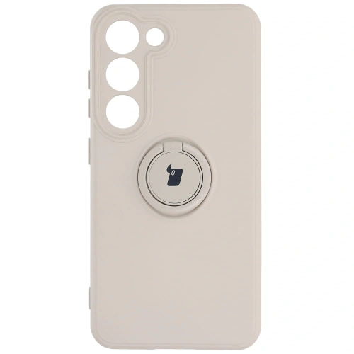 Kup Bizon Case Silicone Gyűrű Sq do Samsung Galaxy S23 bézs - BIZ7854 - {ean13} - Sklep Home Screen