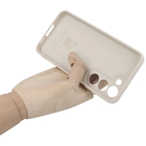 Kup Bizon Case Silicone Gyűrű Sq do Samsung Galaxy S23 bézs - BIZ7854 - {ean13} - Sklep Home Screen