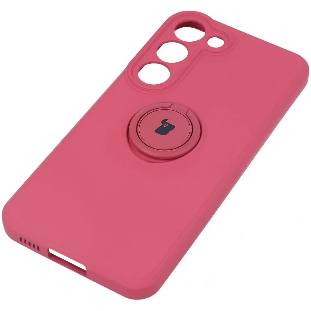 Etui Bizon Case Silicone Ring Sq do Samsung Galaxy S23 brudny róż