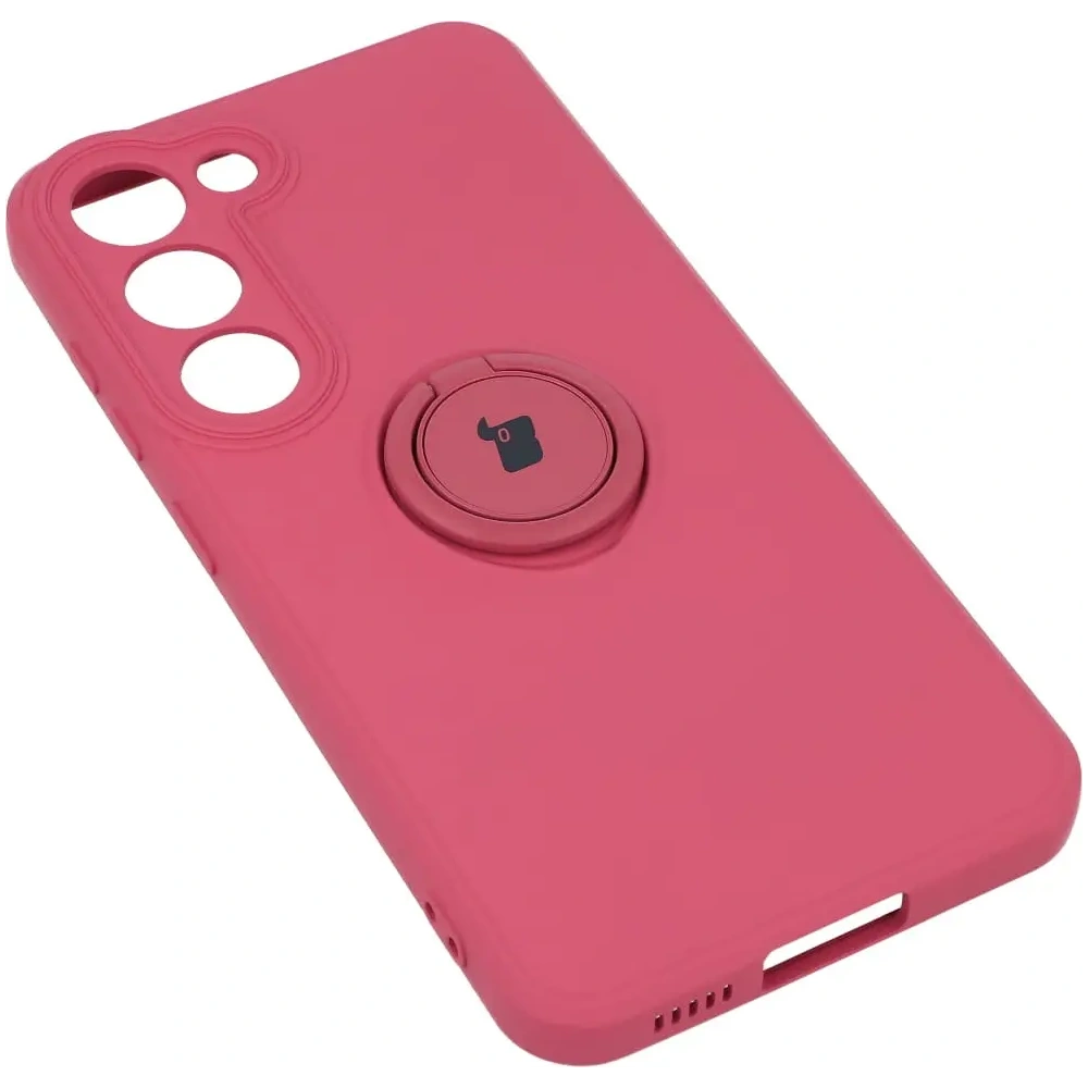 Etui Bizon Case Silicone Ring Sq do Samsung Galaxy S23 brudny róż
