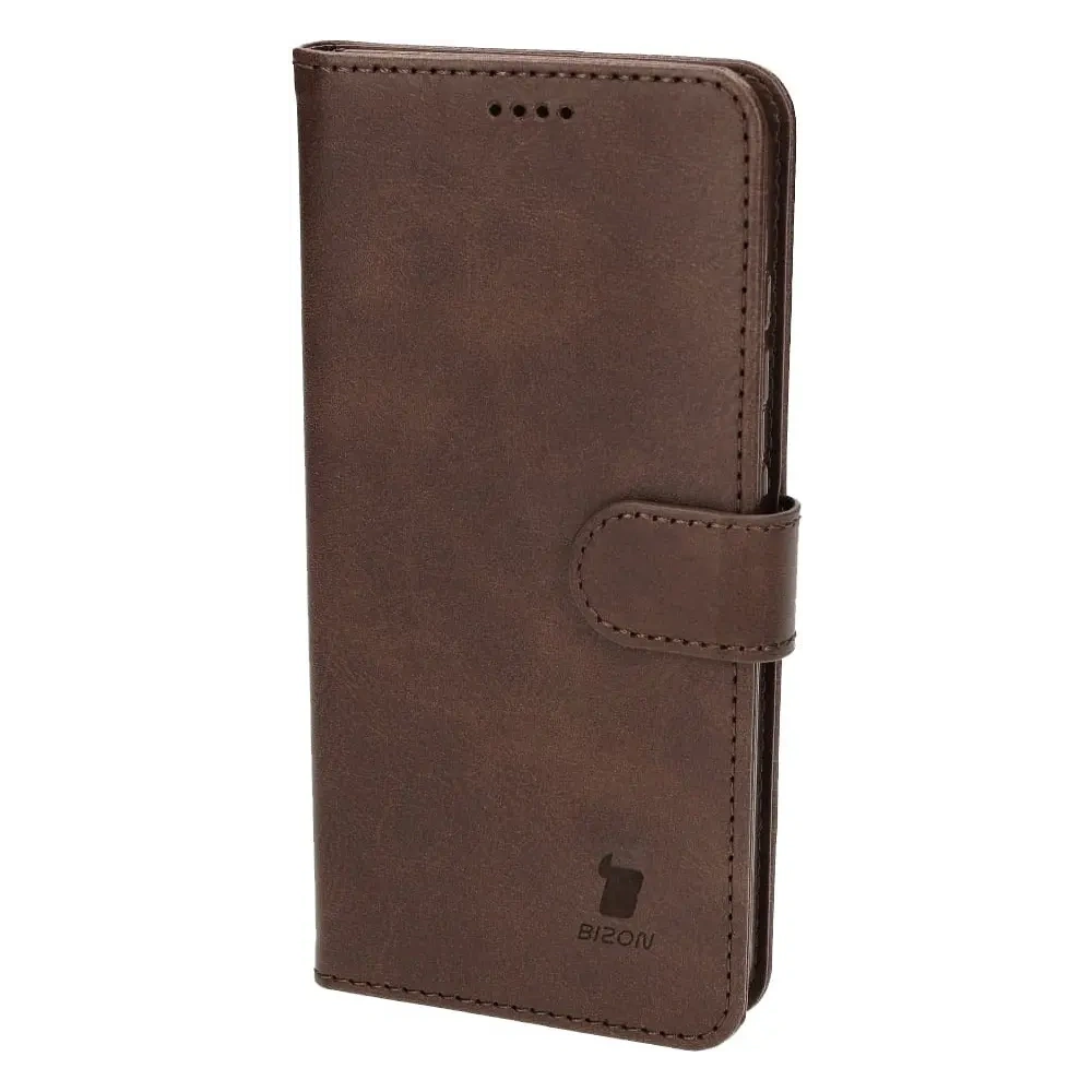 Etui Bizon Case Wallet do Samsung Galaxy S23 ciemnobrązowe