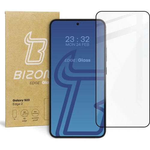 Kup Szkło hartowane Bizon Glass Edge 2 do Samsung Galaxy S23 czarne - BIZ1698 - {ean13} - Sklep Home Screen