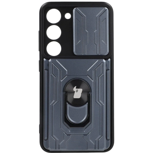 Kup Bizon Case Camshield Kartensteckplatz Ring Samsung Galaxy S23 grau - BIZ7859 - {ean13} - Sklep Home Screen