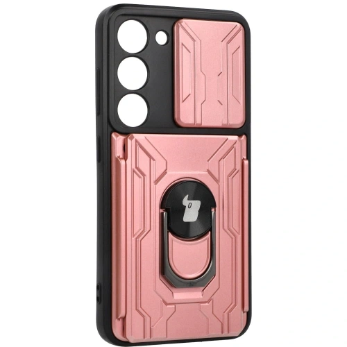Kup Bizon Case Camshield Kártyahely Gyűrű Samsung Galaxy S23 világos rózsaszín - BIZ7860 - {ean13} - Sklep Home Screen