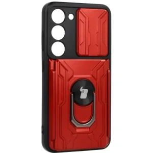 Kup Bizon Case Camshield Card Slot Ring Samsung Galaxy S23 rot - BIZ7861 - {ean13} - Sklep Home Screen
