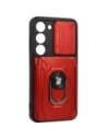 Kup Etui Bizon Case Camshield Card Slot Ring do Samsung Galaxy S23, czerwone - BIZ7861 - {ean13} - Sklep Home Screen