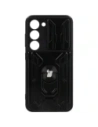 Etui Bizon Case Camshield Card Slot Ring do Samsung Galaxy S23, czarne