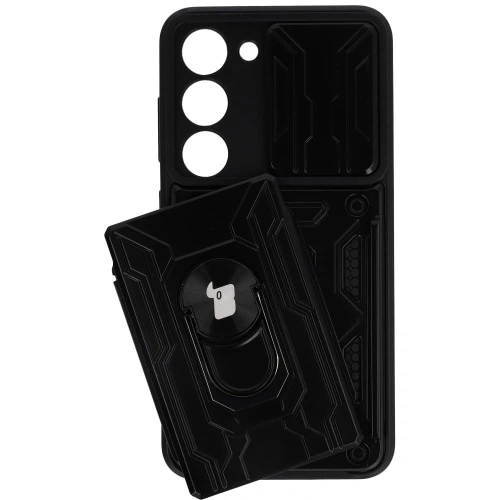 Kup Bizon Case Camshield Kártyahely Gyűrű Samsung Galaxy S23 fekete - BIZ7862 - {ean13} - Sklep Home Screen