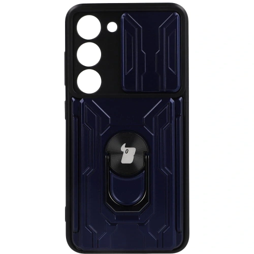 Kup Bizon Case Camshield Kártyahely Gyűrű Samsung Galaxy S23 sötétkék - BIZ7863 - {ean13} - Sklep Home Screen