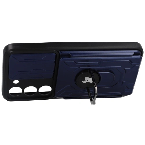 Kup Bizon Case Camshield Kártyahely Gyűrű Samsung Galaxy S23 sötétkék - BIZ7863 - {ean13} - Sklep Home Screen