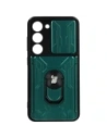 Bizon Case Camshield Kartensteckplatz Ring Samsung Galaxy S23 grün