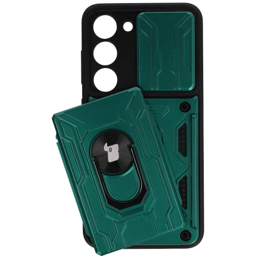 Kup Bizon Case Camshield Kártyahely Gyűrű Samsung Galaxy S23 zöld - BIZ7864 - {ean13} - Sklep Home Screen