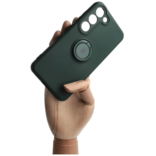 Buy Bizon Case Silicone Ring Sq do Samsung Galaxy S23 dark green - BIZ7865 - {ean13} - Home Screen Store Europe