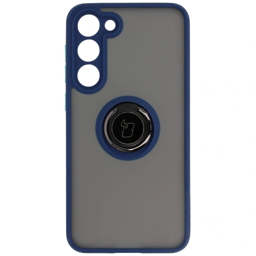 Kup Bizon Case Hybrid Ring Samsung Galaxy S23 Plus fumurie cu un cadru albastru închis - BIZ1712 - {ean13} - Sklep Home Screen