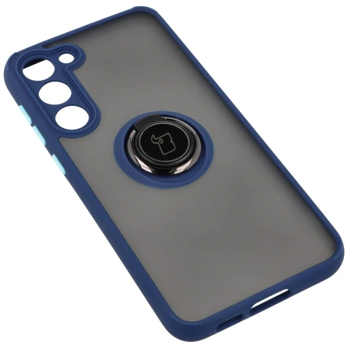 Kup Bizon Case Hybrid Ring Samsung Galaxy S23 Plus fumurie cu un cadru albastru închis - BIZ1712 - {ean13} - Sklep Home Screen