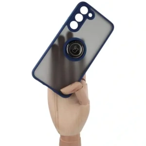 Kup Bizon Case Hybrid Ring Samsung Galaxy S23 Plus fumurie cu un cadru albastru închis - BIZ1712 - {ean13} - Sklep Home Screen