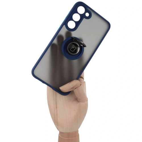 Kup Bizon Case Hybrid Ring Samsung Galaxy S23 Plus füstös színű, tengerészkék kerettel - BIZ1712 - {ean13} - Sklep Home Screen
